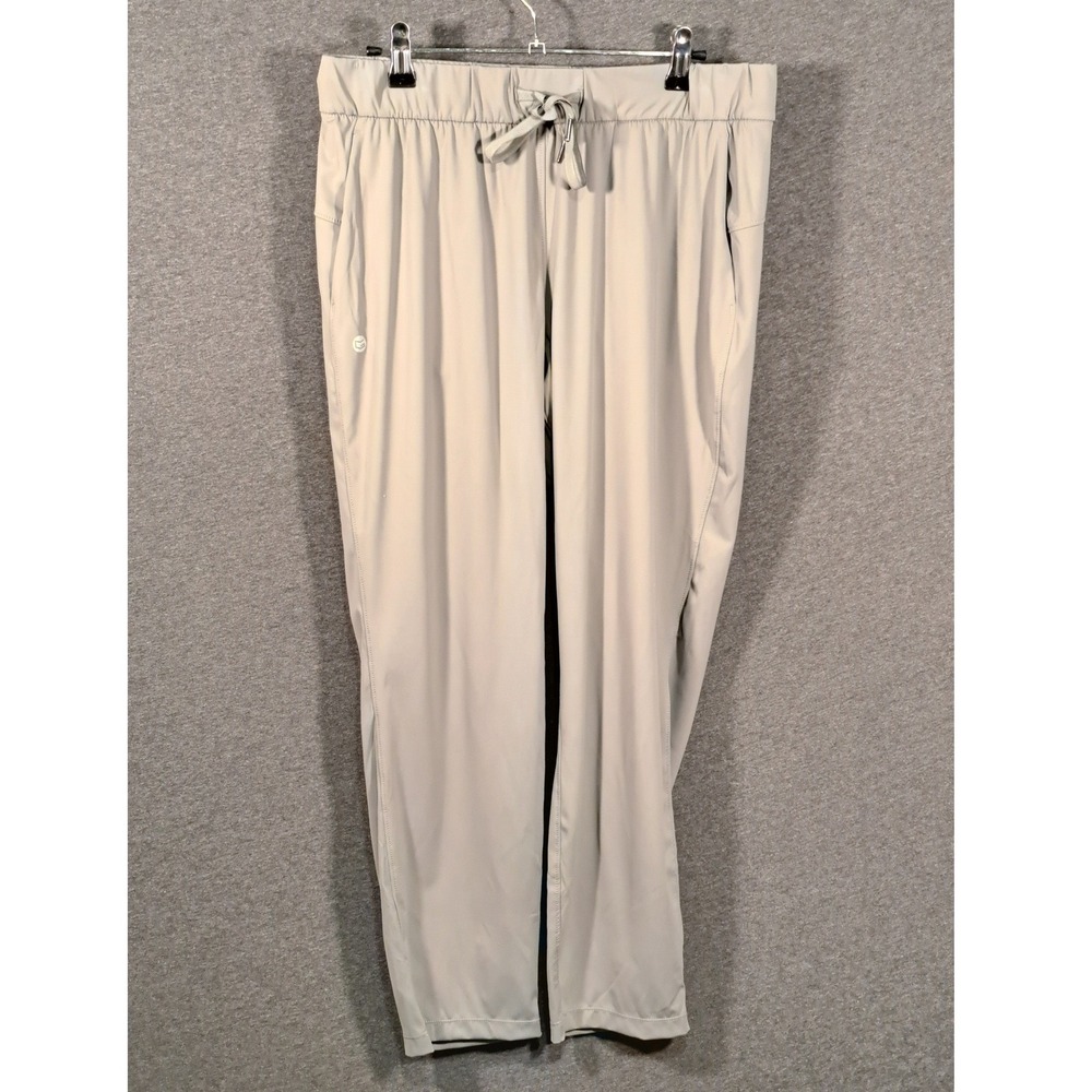G Gradual Womens Gray Stretch Drawstring Jogger Pants Size L Activewear Pockets